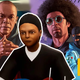 A collage of GTA Online characters and Dr.Dre as well as an NPC from the remastered GTA Trilogy.